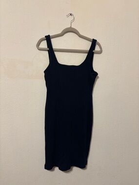 Madewell Classic Black Ribbed Tank Dress
